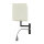 Moderne Wandleuchte mit LED Lesearm