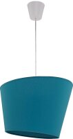 H&auml;ngelampe Petrol Stoff &Oslash;35cm Design Esstisch