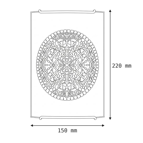 Zeitlose Wandleuchte E14 ROSETTE