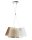 H&auml;ngelampe Esstisch Braun Wei&szlig; Beige aus Stoff