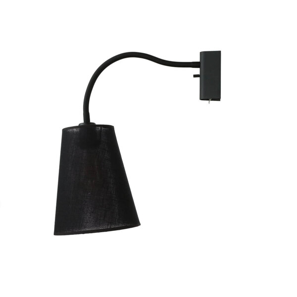 Biegsame Wandleuchte FLEX SHADE in Schwarz