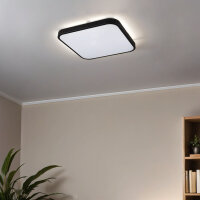 Deckenlampe COLLIN Schwarz Wei&szlig; Metall Wohnzimmer