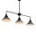 Deckenleuchte Schwarz 3xE27 COLLIN Esstisch Lampe