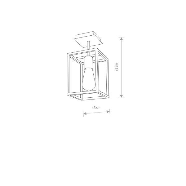 Deckenleuchte DAVID Schwarz Metall Esstisch Lampe