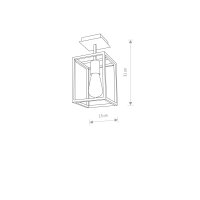 Deckenleuchte DAVID Schwarz Metall Esstisch Lampe