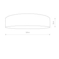 Deckenlampe Weiß 9-flmg Wohnzimmer Lampe LEONOR