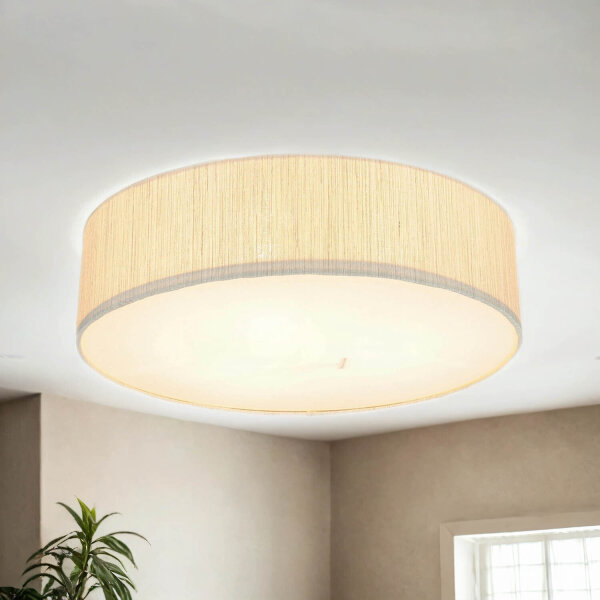 Weiße Deckenleuchte 3-flmg Wohnzimmer Lampe SELINA