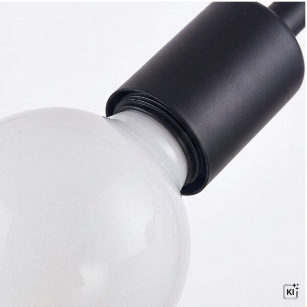 Deckenleuchte Schwarz 4xE27 Wohnzimmer Lampe AARON