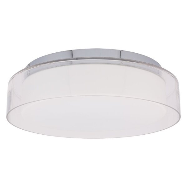 Runde LED Deckenleuchte Metall Glas Ø35cm 4000K