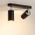 Deckenspot in Schwarz 2-flmg