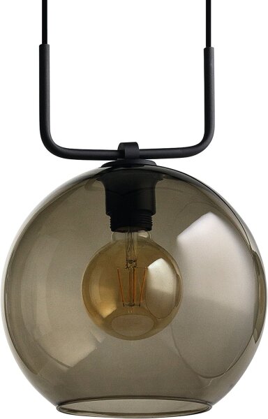 Hängelampe Schwarz Glas Monaco