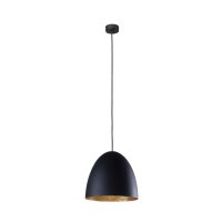 H&auml;ngelampe ORNELLA Schwarz Gold Wohnzimmer Leuchte