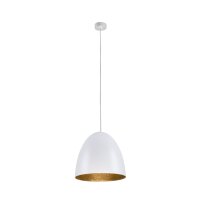Weiße Pendelleuchte Gold Esstisch Lampe ORNELLA