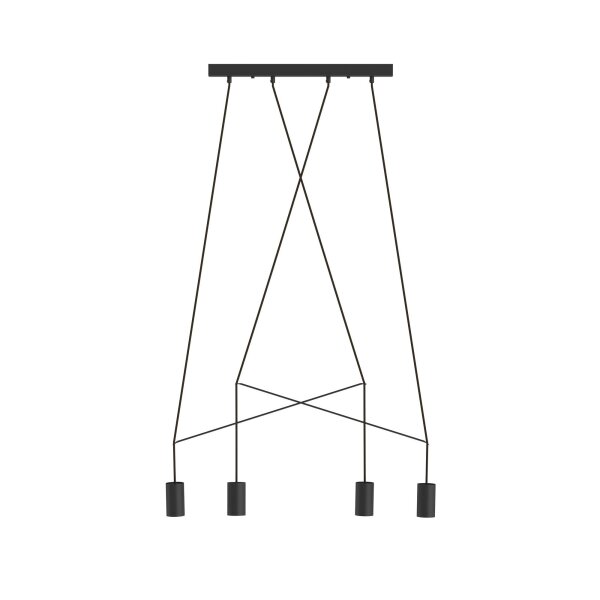 Hängeleuchte IMBRIA Schwarz 4-flmg 35W Lampe
