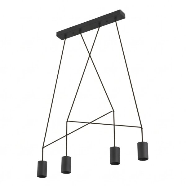 Hängeleuchte IMBRIA Schwarz 4-flmg 35W Lampe