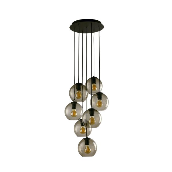 Pendelleuchte Schwarz 7-flmg VINCENTE Lampe