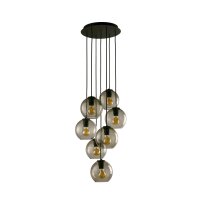 Pendelleuchte Schwarz 7-flmg VINCENTE Lampe