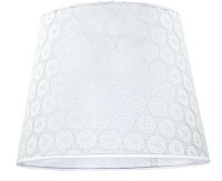 Textil Lampenschirm Wei&szlig; geh&auml;kelt Pendelleuchte