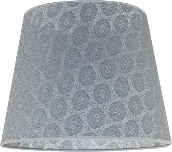 Konischer Lampenschirm Grau Hängelampe E27 Textil