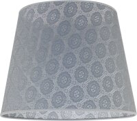 Konischer Lampenschirm Grau Hängelampe E27 Textil