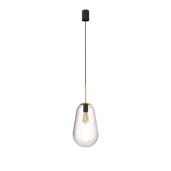 Moderne Hängelampe Metall Glas E27 elegant MORNA