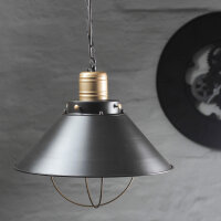Vintage Hängeleuchte Schwarz Kupfer Industrial Design