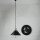 Vintage Hängeleuchte Schwarz Kupfer Industrial Design