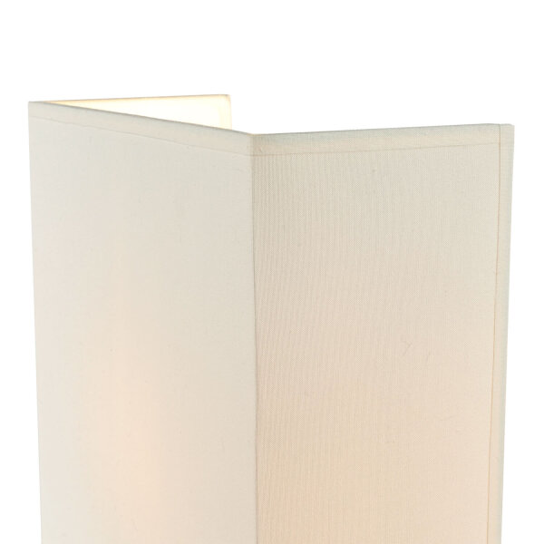 Moderne Wandlampe Stoff Schirm Creme E27 eckig Loft ALICE