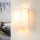Wandleuchte Stoff Schirm Rosa eckig Modern Loft Design