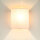 Wandleuchte Stoff Schirm Rosa eckig Modern Loft Design