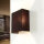 Moderne Wandlampe ALICE Stoffschirm Braun E27 Wohnzimmer