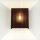 Moderne Wandlampe ALICE Stoffschirm Braun E27 Wohnzimmer