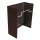 Moderne Wandlampe ALICE Stoffschirm Braun E27 Wohnzimmer