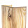 Eckige Wandleuchte Stoff Loft Design Holz Optik E27