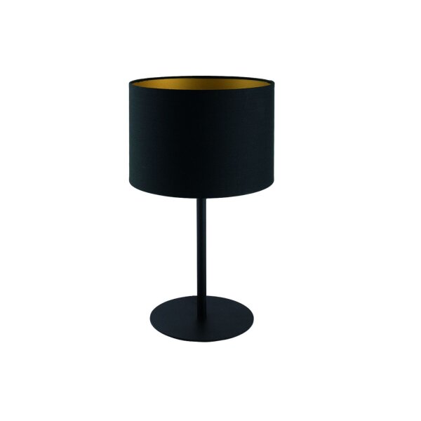 Runde Tischleuchte ALICE Schwarz H:40,5cm Lampe
