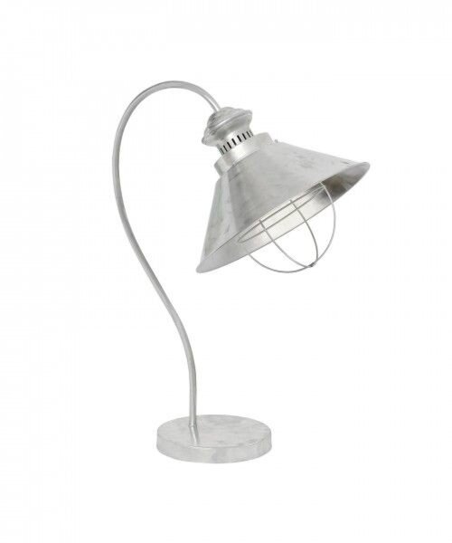 Industrial Schreibtischlampe Metall Zink Optik