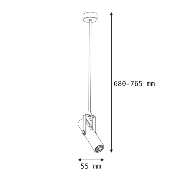 Kippbare Deckenlampe Modern Weiß