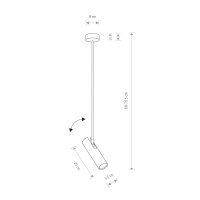 Kippbare Deckenlampe Modern Weiß