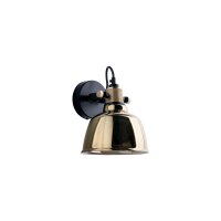 Wandlampe ZERO in Gold Glas rund Look Spot Lampe