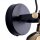 Wandlampe ZERO in Gold Glas rund Look Spot Lampe