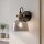 Wandlampe ZERO in Rauch Schwarz Glas Spot Lampe