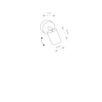 Strahler EYE Messing Schwarz Lampe Spot Leuchte