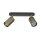Doppel Strahler EYE Messing Schwarz Treppe Lampe