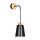 Wandlampe Schwarz Metall Holz Skandinavisch ROGER