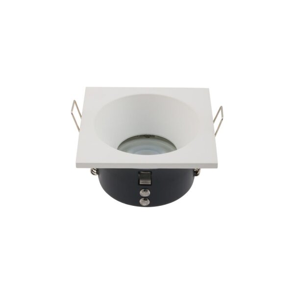 Weißer Einbauspot Aluminium B:8,5cm GU10 Zeitlos