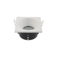 Weißer Einbauspot Aluminium B:8,5cm GU10 Zeitlos