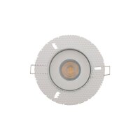 Runder Einbaustrahler Metall Glas Ø12,5cm flach