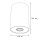 Dezente Deckenlampe Wohnzimmer Spot Ø13cm 18cm POINT