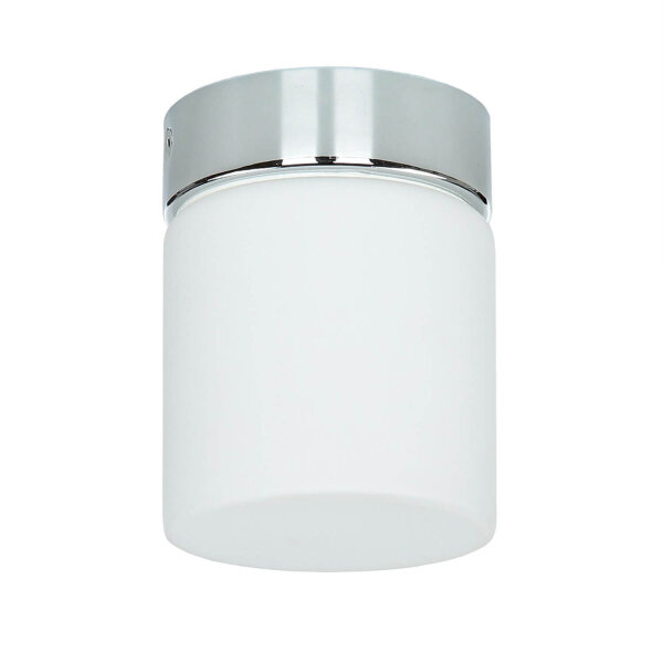 Aufbaustrahler Weiß Chrom Glas