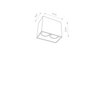 Aufbaustrahler Aluminium Gap